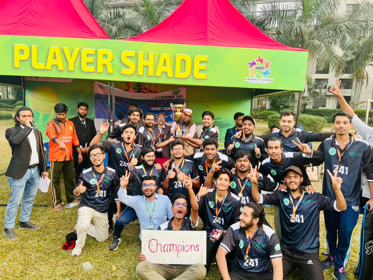 Successful Completion of 1st Intra-Department Law Cricket Tournament 2025 organized by the Department of Law and Green University Law and Mooting Society