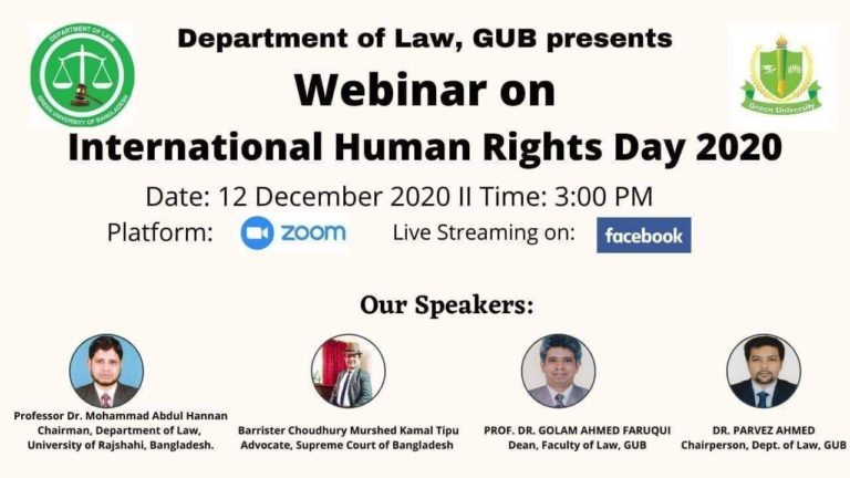 Webinar International Human Rights Day 2020