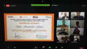 GUB Law Moot Team Ranked ‘3rd Position’ in the TILA International Moot Court Competition